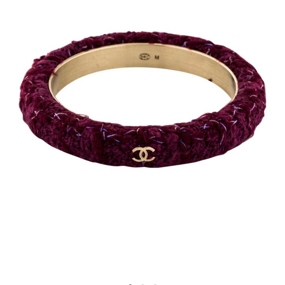 Chanel Tweed bangle